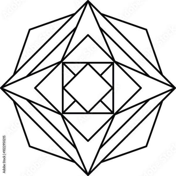 Fototapeta Abstract Hexagon Shape | Abstract Artwork | Abstract Vector