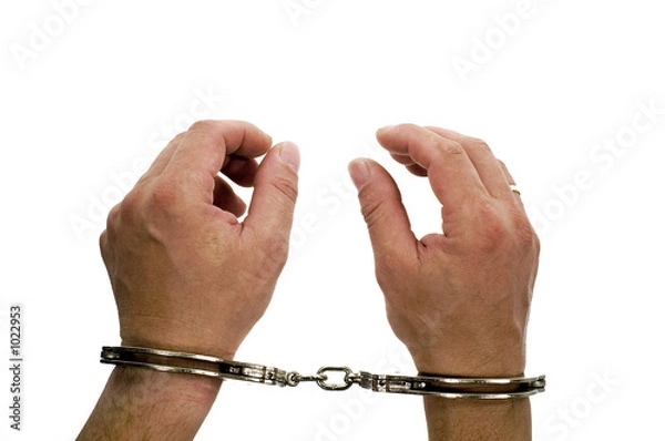 Obraz hancuffs on hands