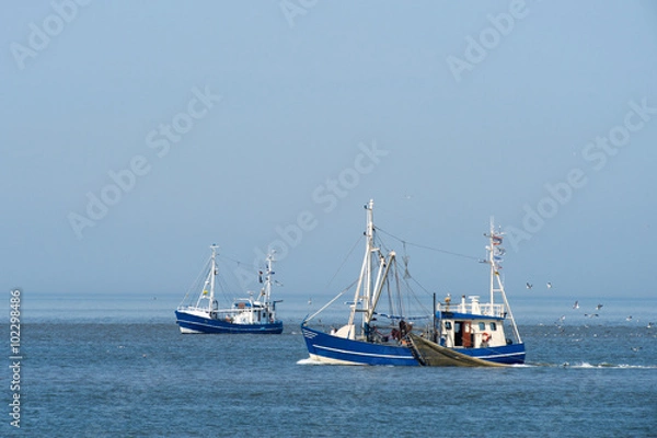 Fototapeta Fischkutter vor Norderney
