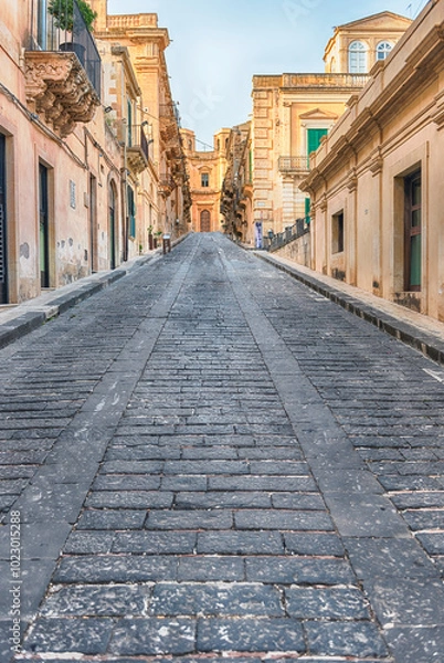 Obraz Picturesque architecture in the center of Noto, Sicily, Italy