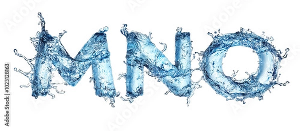 Obraz Water Font Letters