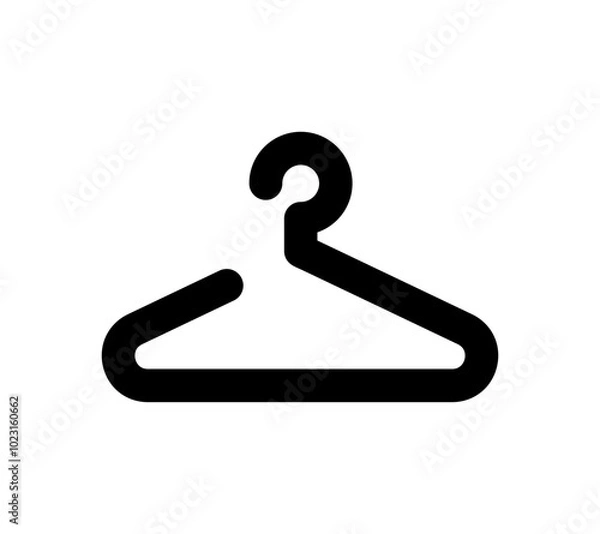 Fototapeta Clothes hanger icon. Vector dressing icon. Changing room sign.