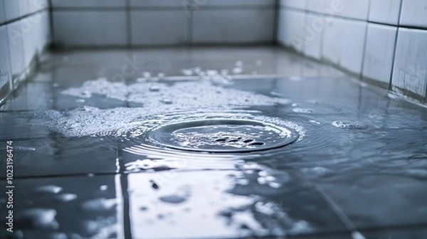 Obraz water flowing into a glass