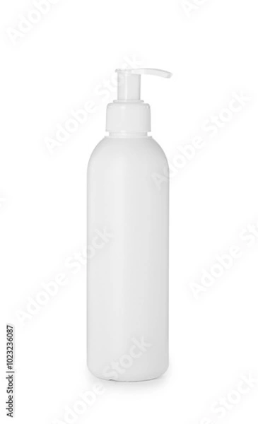 Obraz One blank bottle of shampoo isolated on white