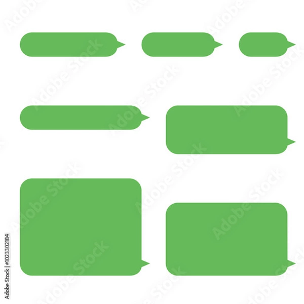 Obraz シンプルな吹き出しのセット