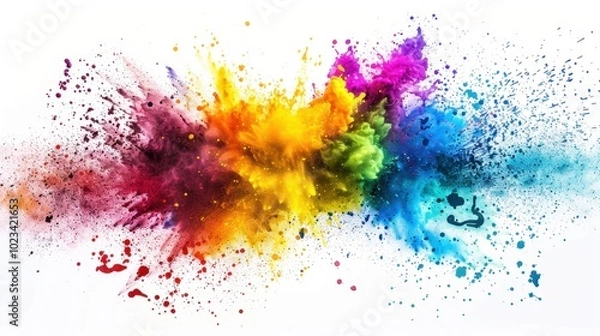 Fototapeta Vibrant Color Explosion in Abstract Art Style