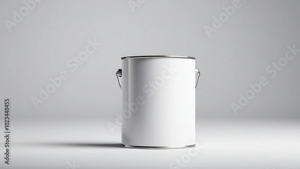 Fototapeta Enhance your product presentations with professional paint can mockup designs. Perfect for showcasing labels and branding in realistic settings