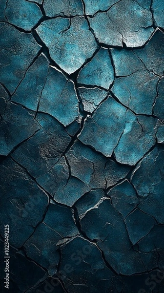 Fototapeta Fractured Texture: Captivating Jagged Surfaces Illuminated by Ambient Light