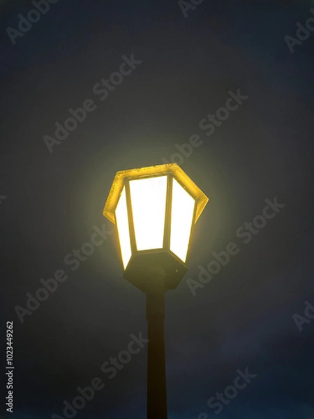 Obraz Lantern in the night with a warm light