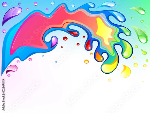 Obraz Multicolored wave