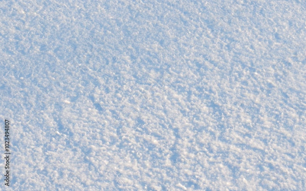 Fototapeta Snow filled ground texture, generative AI