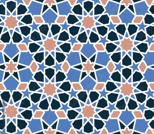 Fototapeta Arabesque seamless pattern.