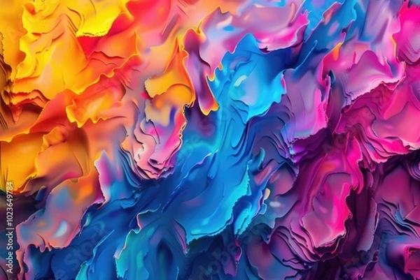 Fototapeta Vibrant multicolored abstract background.