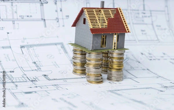 Fototapeta Traum vom Eigenheim