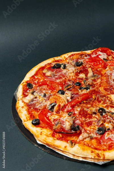 Obraz pizza on a plate