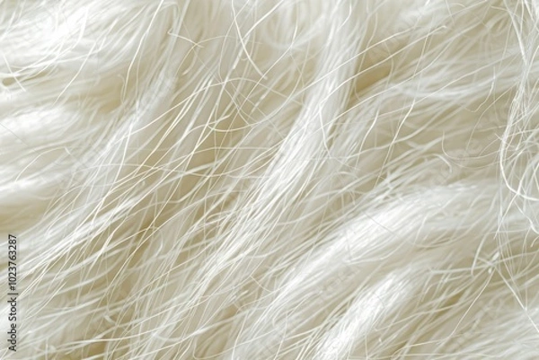 Fototapeta abstract background macro image white wool of goat hair