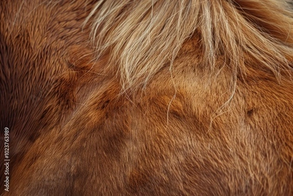 Obraz Close up brown horse fur texture  abstract background.