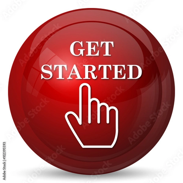 Fototapeta Get started icon