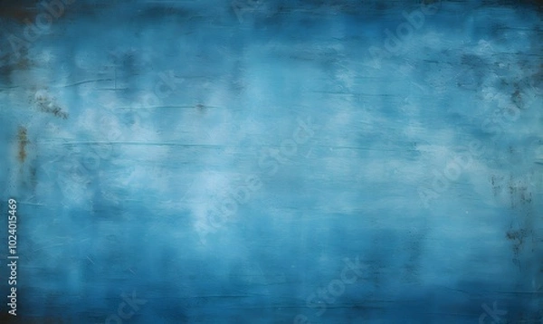 Fototapeta Highly detailed textured blue grunge background