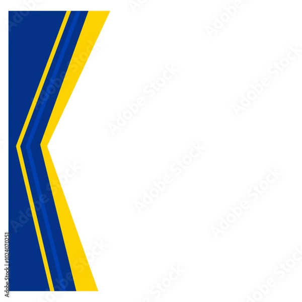 Fototapeta Blue Yellow Corner