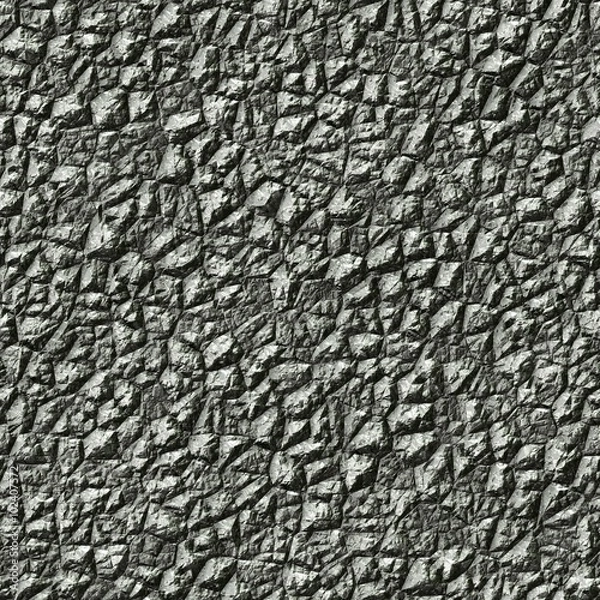 Fototapeta Seamless texture of brown cracked rock pattern for background / illustration