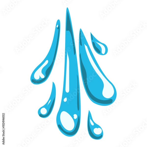 Fototapeta water splash elements