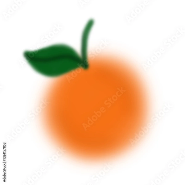 Fototapeta blurred orange illustrations