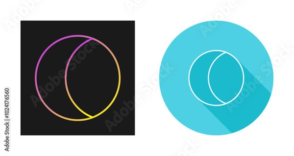 Fototapeta Moon Vector Icon