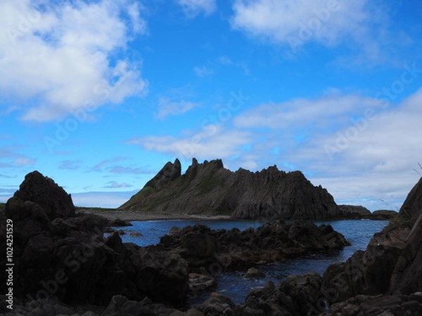 Fototapeta 積丹半島にある賽の河原