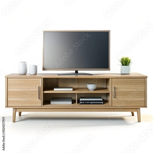 Obraz tv cabinet on a isolated background
