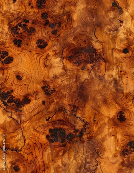 Obraz Burled Wood Weathered Tree Grain Background