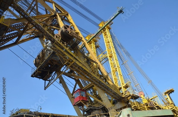 Obraz Abstract excavator