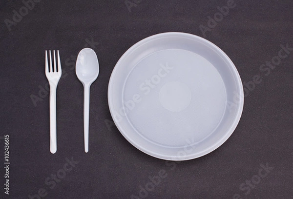 Fototapeta disposable tableware