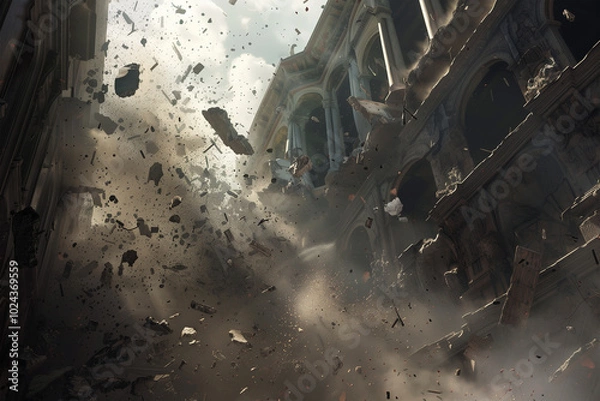 Obraz Epic VFX background, 3d style