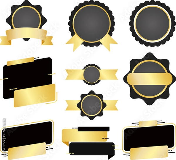 Obraz Gold Black Sale Label