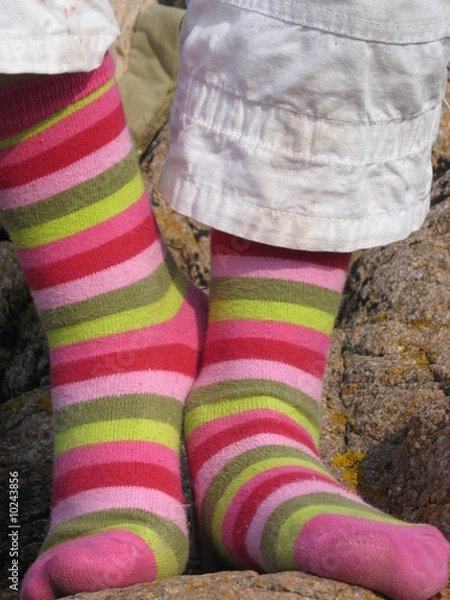 Obraz chaussettes rayees