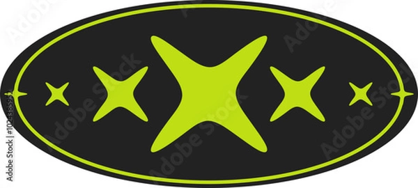 Obraz Y2k Acid Brutalist Sticker