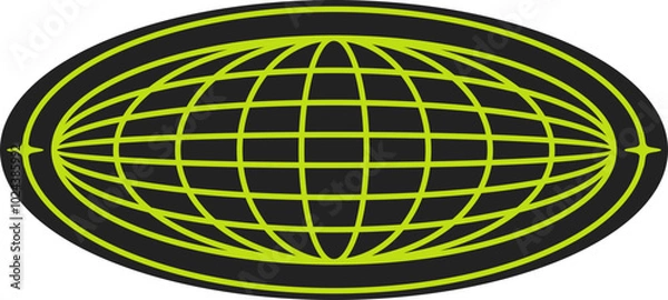 Obraz Y2k Acid Brutalist Sticker