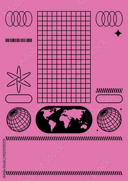 Obraz Sustainable Brutalist Sticker