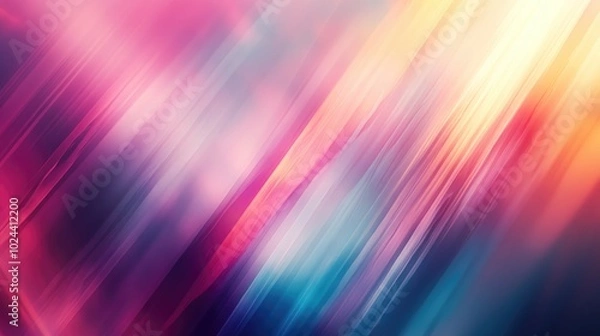 Fototapeta Abstract geometric texture featuring a trendy blurred background with a gradient pattern ideal for motion wallpapers fantasy illustrations and various design projects