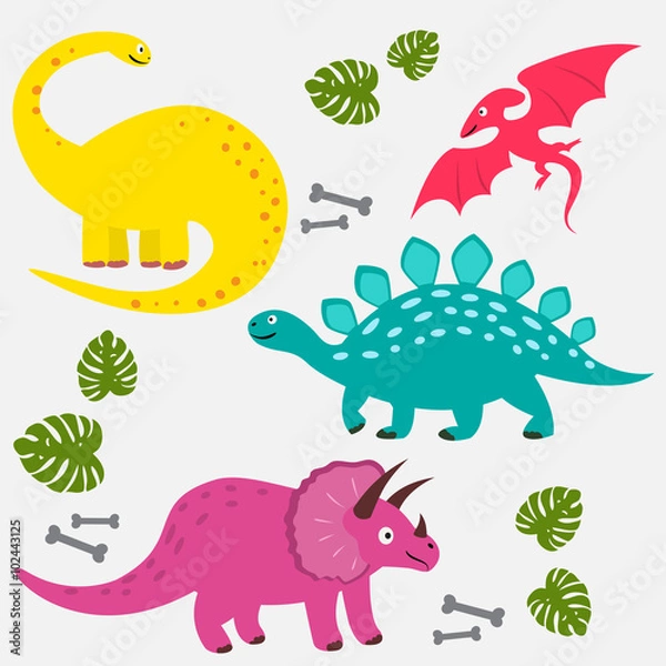 Obraz Dino set