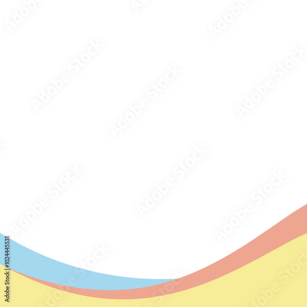 Fototapeta Wavy Elegant Footer