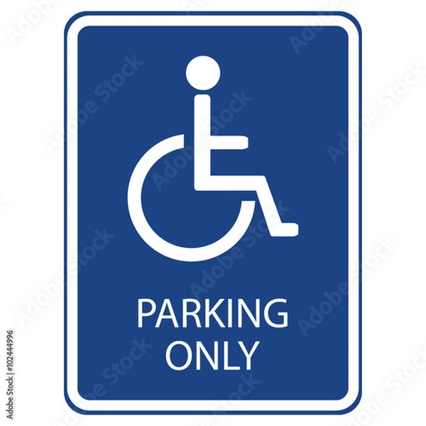 Obraz Disabled sign vector