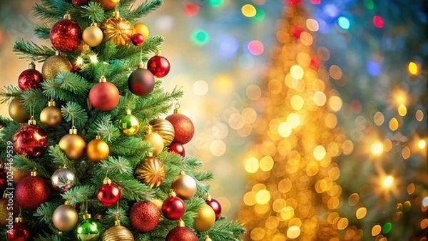 Fototapeta Macro abstract Christmas tree