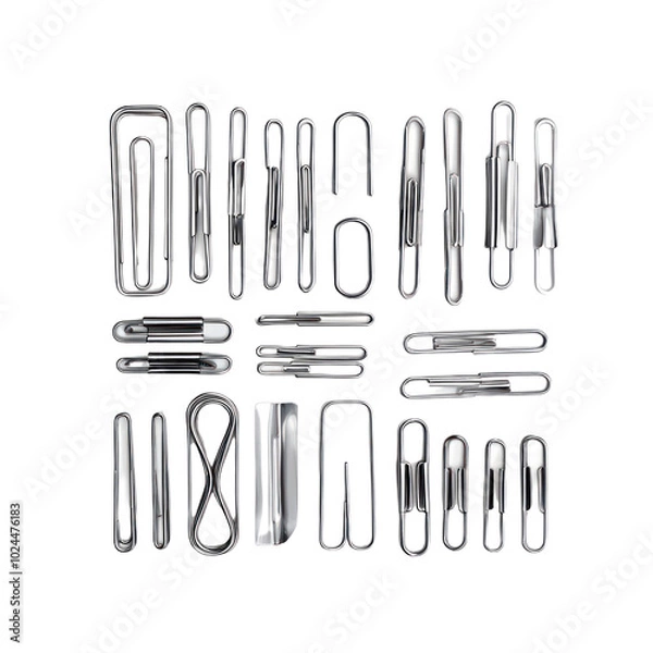 Obraz set of clips isolate transparency background