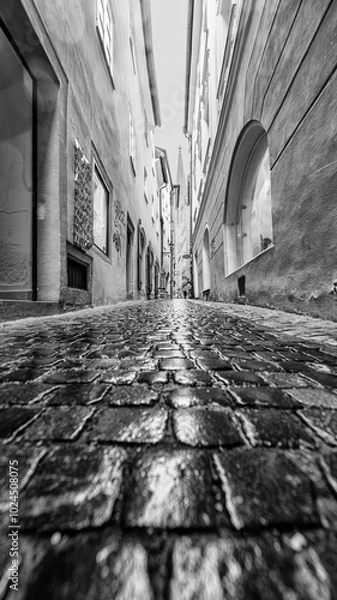 Obraz Gasse in Schwarzweiß 