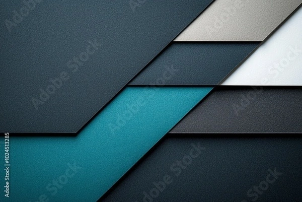 Fototapeta Abstract Geometric Pattern of Textured Colored Panels