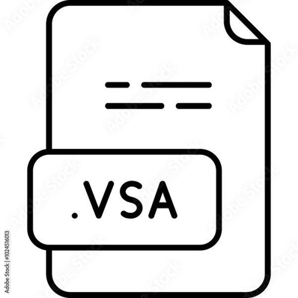 Fototapeta VSA Icon