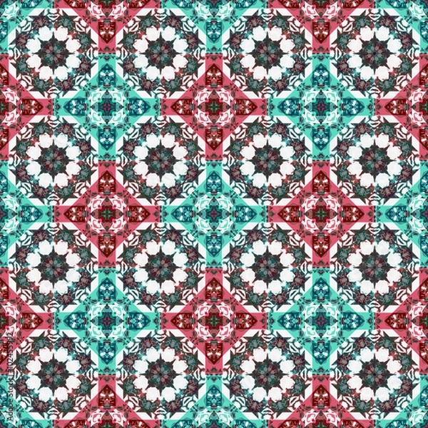 Obraz Luxury Ornate Check Seamless Pattern