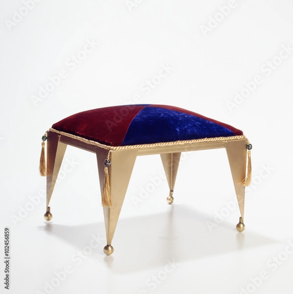 Obraz Gold Footstool with Tassles